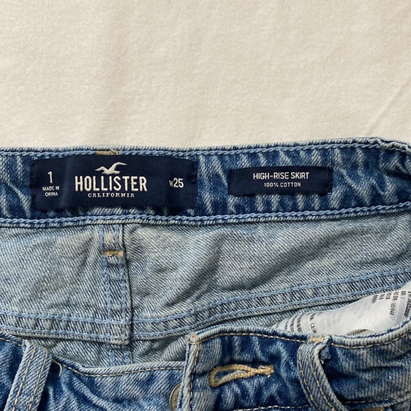 Denim cutoff mini skirt - Picture 3 of 3